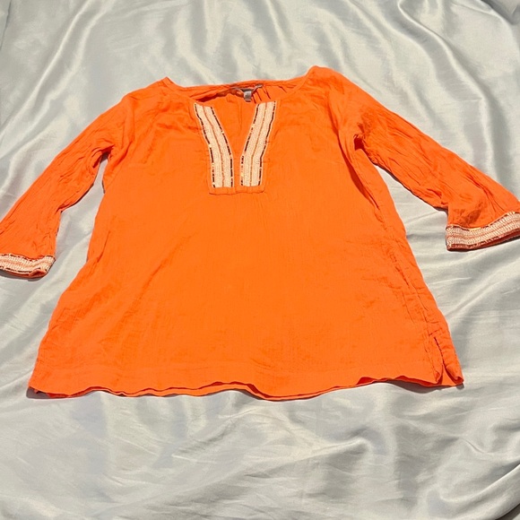 Athleta Tops - Athleta Vibrant Beautiful Orange Tunic Top Size Small